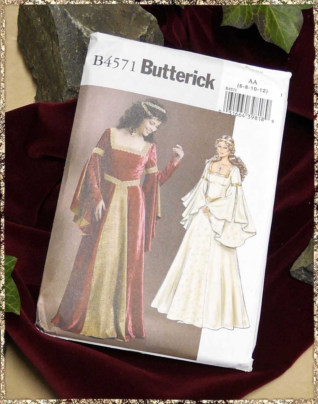 Schnittmuster B4571 - Historisches Kleid